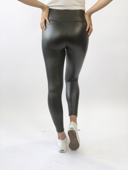 LEDERLEGGINGS SCHWARZ